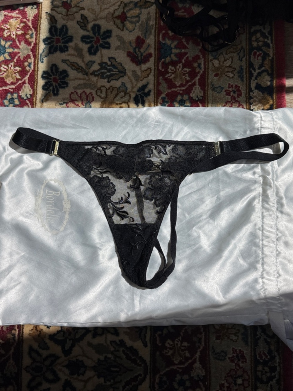 Bordelle Black Lace Thong